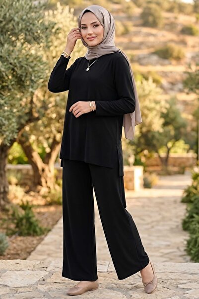 TOFİSA Düz Sendy Double Suit Black - 28700-Siyah