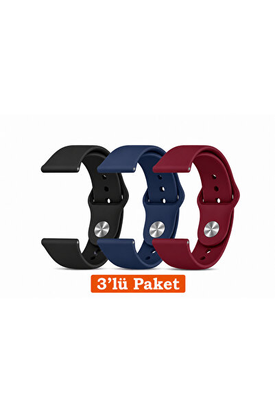 Dexmon Redmi Watch 5 Active / Redmi Watch 5 Lite Uyumlu 22mm 3'lü Paket Silik...