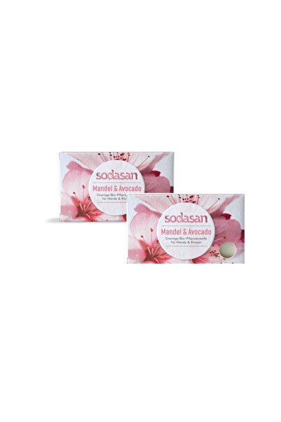 Sodasan Pachet 2 x Sapun bio cu migdale si avocado, 100g