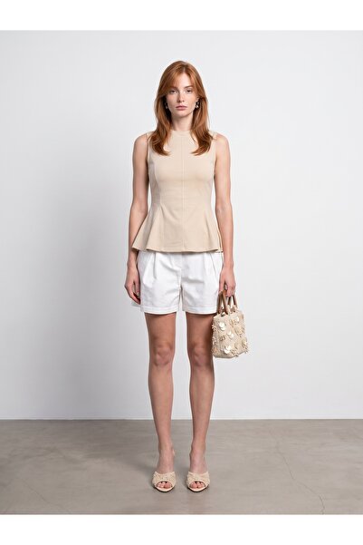 Dilvin 32960 100% Cotton Sleeveless Top-Stone