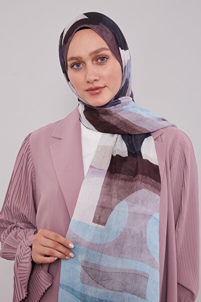 Levidor Coffee Geometric Pattern Craze Comfort Shawl