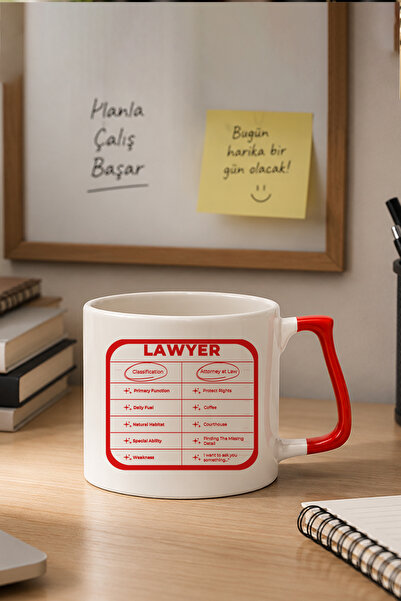 qoeuyl boutique Lawyer Fun Profession Card Design Legal Themed Gift Red Handl...