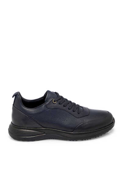 Tergan Lacivert Hakiki Deri Erkek Sneaker - E25S1AY57441-A31