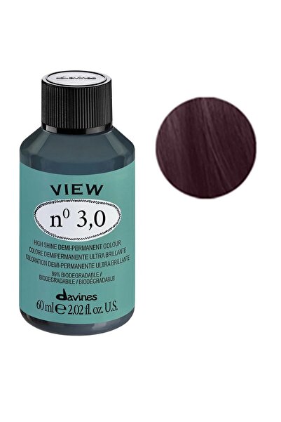 Davines View, Cremă tonifiantă pentru păr, 3.0 Maro închis, 60 ml