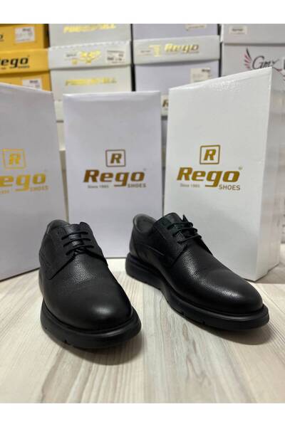 Rego 1508-1 حذاء رجالي مريح من الجلد الطبيعي