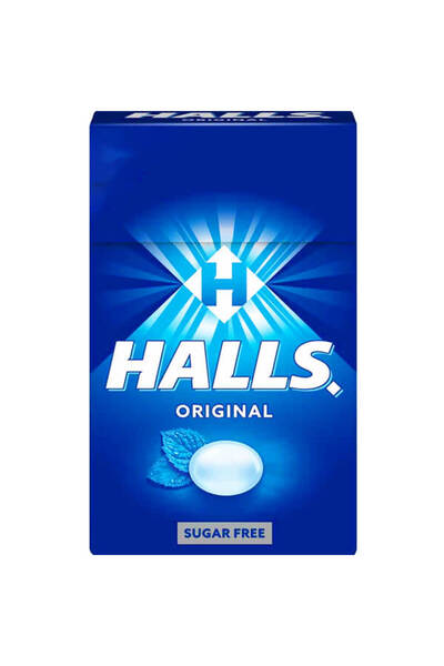 halls ΚΑΡΑΜΕΛΕΣ 12x28gr - (ORIGINAL) (SUGAR FREE) (ΚΟΥΤΙ)