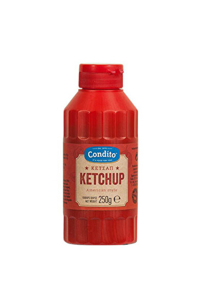 condito KETCHUP 250gr. - (AMERICAN STYLE Χ.ΓΛ.)