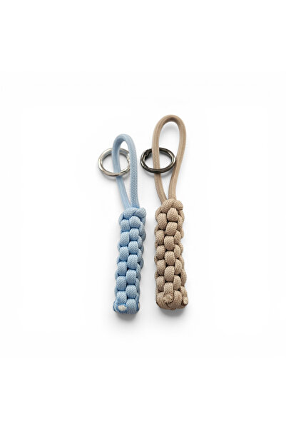 wellwich Knitting Accessory - Set of 2 Blue-Beige Knitting Accessories