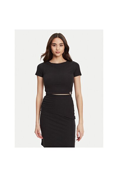 Guess Γυναικείο T-shirt W5YP14KAQL2 Μαύρο