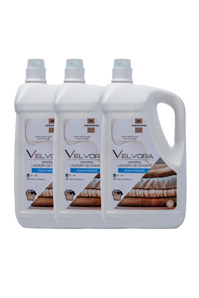 VELVORA 3x Συσκευασία 5L Απορρυπαντικό Γενικής Χρήσης Αύρα Ωκεανού