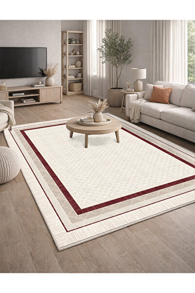 Lioara Home Modern Dijital Baskı Halı | Yıkanabilir Kaymaz Taban Salon Halısı