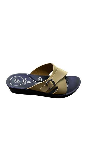 by ruzgar Women's Wedge Heel Full Orthopedic Cross Slippers