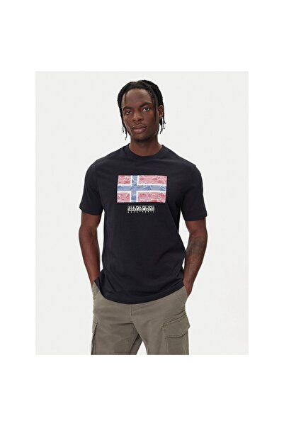 Napapijri Tricou bărbătesc NP0A891K9411 Negru