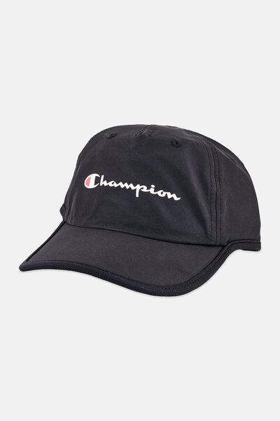 Champion Men Brand Logo Retro Baseball Cap, Black