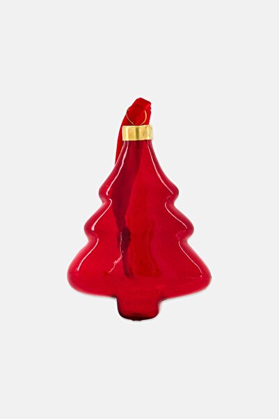 Muy Mucho Glass X-Mass Tree Hanging Ornaments, Red