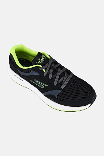 SKECHERS Men Go Run Pulse Lace Up Running Shoes, Black