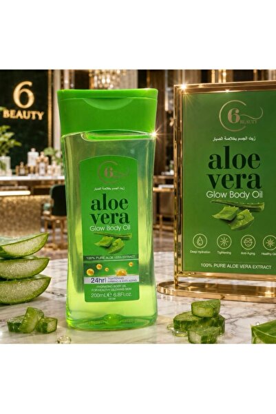 6 Beauty زيت الجسم بخلاصة الصبار امنحي بشرتك جرعة يومية من العناية الفاخرة مع...