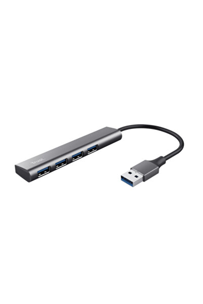 Trust Hub USB Halyx 4 porturi USB-A 5 Gbps, USB 3.2 gen1, Aluminiu
