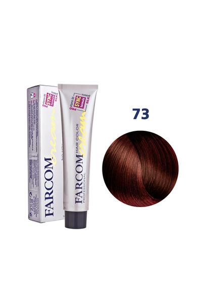 Other FARCOM Μόνιμη Κρέμα Βαφής 60ml 73 ΣΚΟΥΡΟ ΞΑΝΘΟ ΒΑΘΥ ΚΟΚΚΙΝΟ