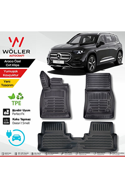 wöller Yeni Mercedes GLB Paspas Elektrikli 2026 Sonrası Uyumlu 3d Havuzlu Paspas