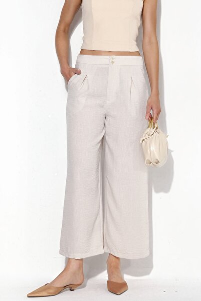 Hiccup Busem Women's High Waist Wide Leg Pants