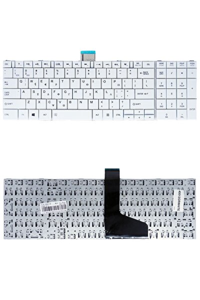 OEM Λευκό Πληκτρολόγιο Laptop Ελληνικού Τύπου για Toshiba Satellite C850 C850...