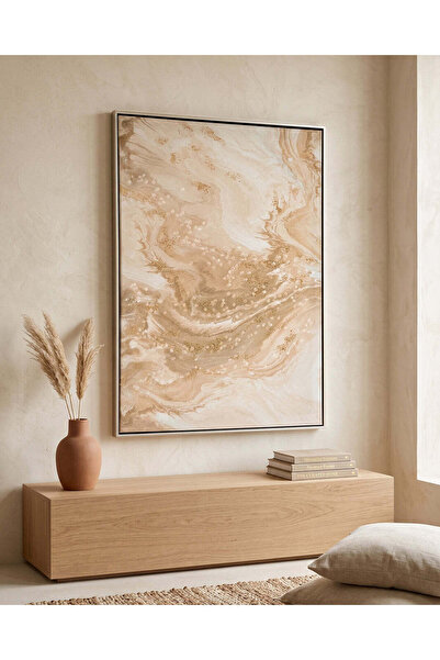 REDTAG Gold Abstract Wall Art (50x70cm)