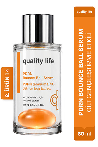 Quality Life PDRN Somon DNA Bounce Ball NAD+ Serum Cilt Onarıcı Yenileyici Ge...