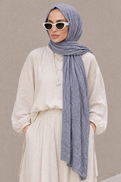 AFVENTE Vual Crash Shawl Indigo