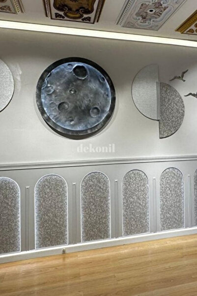 Dekonil Boyanabilir MDF Yarım Kemer Duvar Paneli 54x104 cm 6 Adet – Dekoratif Kemer Çıtası