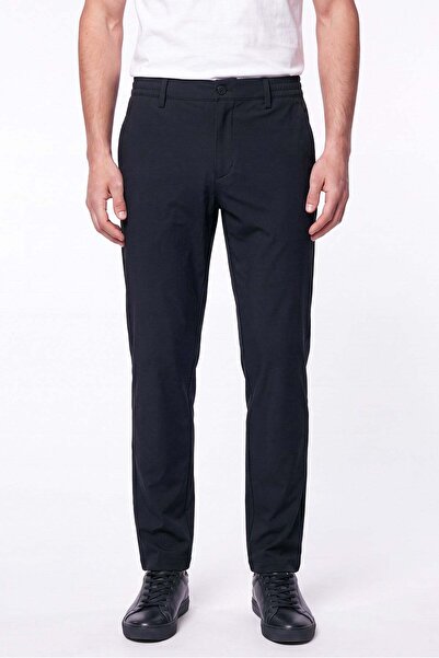 Efor Comfort Fit Flexible Cotton Side Pocket Black Jogger Pants P 1220