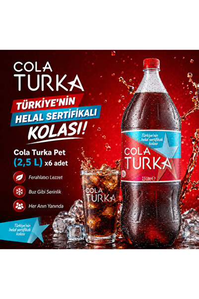 COLA TURKA Pet (2,5 L) x6 adet