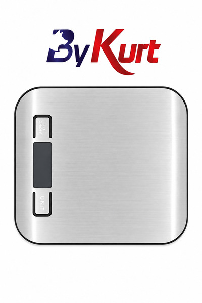 ByKurt Hassas Tartı Dijital Mutfak Terazisi Dara Fonksiyonlu Pil Hediyeli 5 K...