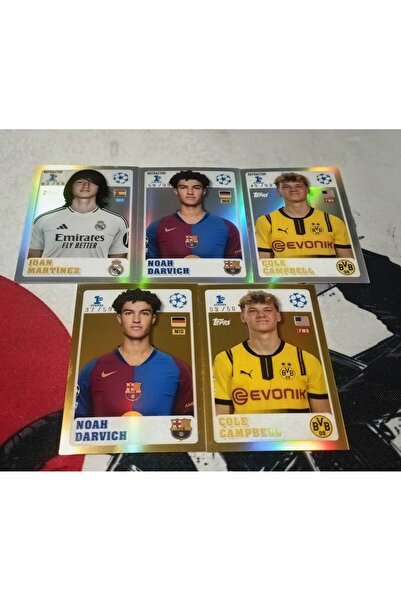 Topps سلسلة خاصة من ملصقات CROME ذات الأرقام المميزة