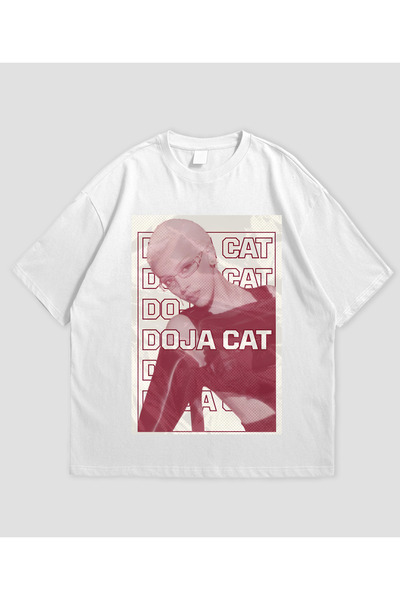 MAGORS Doja Cat majica sa printom, unisex, oversize kroj, 100% pamuk, okrugli...