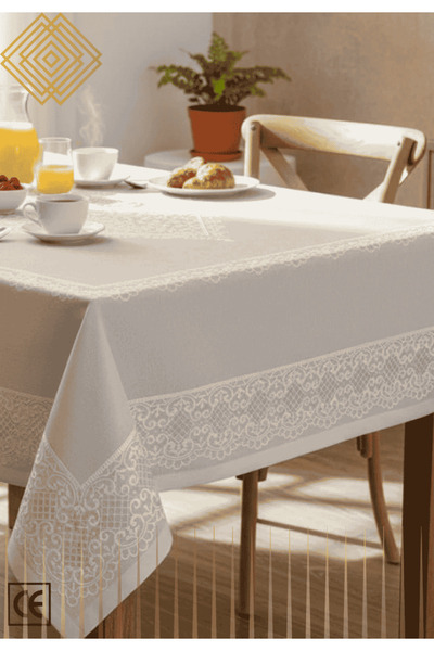 PW pink white home collection ELİT PANO MASA ÖRTÜSÜ 8 kişilik