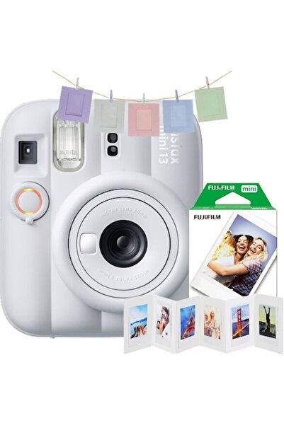 Fujifilm Set cadou instax mini 13 Alb Argilă, alb + 10 filme foto + 10 rame c...