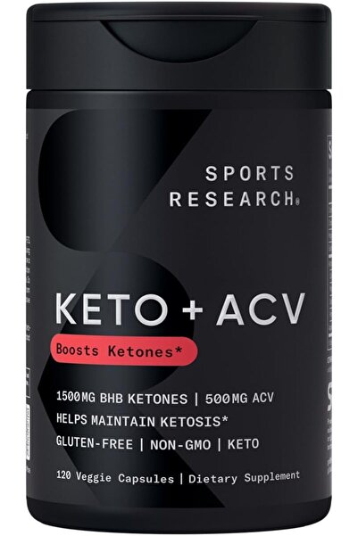 Sports Research ® Keto Plus ACV Capsules - Diet Support with 500mg of Apple C...
