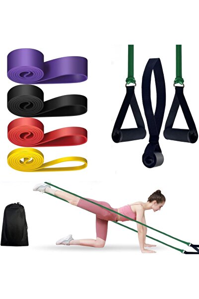 Arabest Pull Up Resistance Bands, 8Pack Assist Set With Door Anchor and Handl...