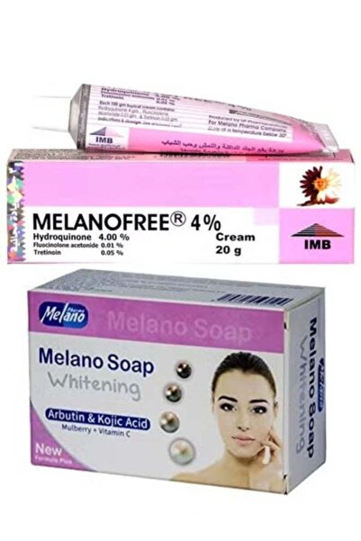 MELANO Melanofree Face Whitening Set Soap And Cream - Pack of 2