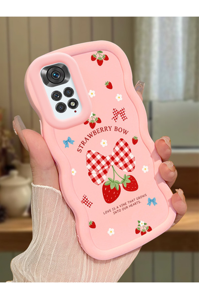Hontinga Redmi Note 11S Compatible Case Camera Protector Pink Silicone Couple...