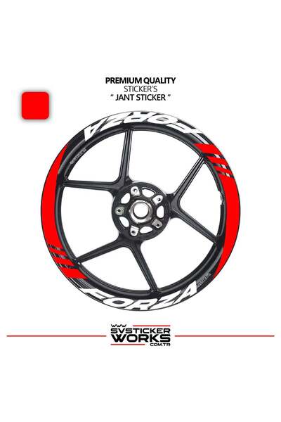 ARONA Honda forza wide wheel rim cover sticker decal model 16-piece set high ...