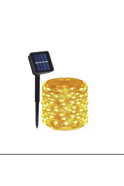 Choice12 أضواء LED شمسية خارجية بطول 7 أمتار - 50 مصباح LED دافئ - 1 أو 2 أو ...
