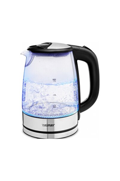 Zelmer Zck8024 Fierbător fără fir din sticlă iluminat de 1.7L