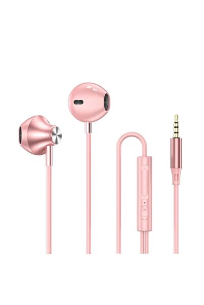 Choice7 Pink 3.5MM Dual Interface Wired Earphones HiFi Stereo Surround Sound ...