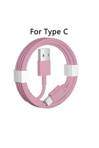 Choice99 2m 1pcs Pink USB A to Type C Mobile Phone Cables Fast Charging USB A...