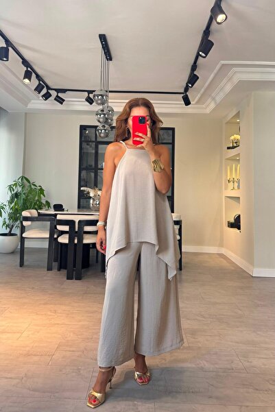 ELMASSTİL ASKILI PELERİN DETAYLI TULUM/Y306