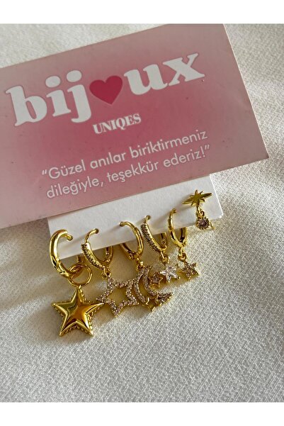 bijoux uniques مجموعة متنوعة من الأقراط النسائية المصنوعة من الفولاذ على شكل ...