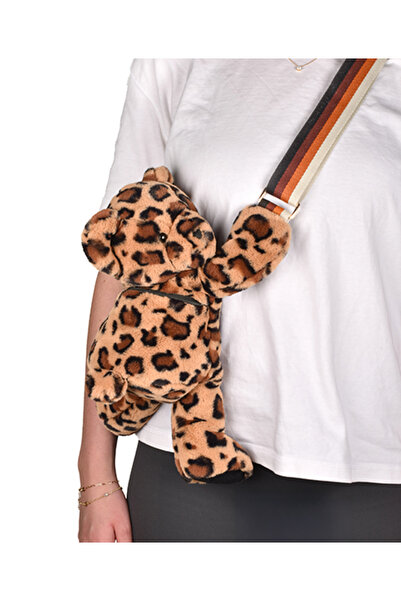 Doudou et Compagnie Ursuleț de pluș - geantă crossbody adorabilă, 30 cm, impr...