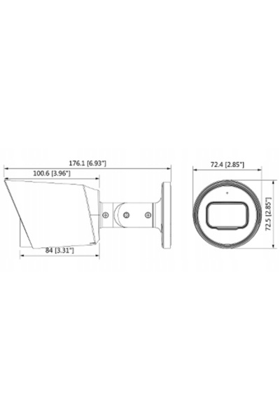 NO BRAND Cameră purtată pe corp Dahua Hac-Hfw1200T-0280B-S6